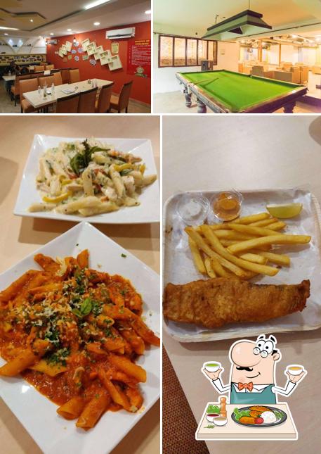 The image of food and interior at Green Valley Food Village