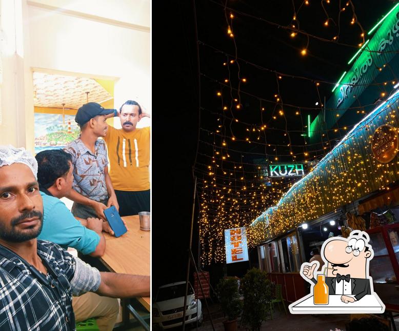 Enjoy a beverage at Chirayil kuzhi mandi