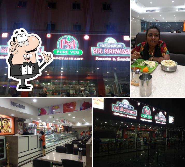 The interior of PS4 Veg Restaurant
