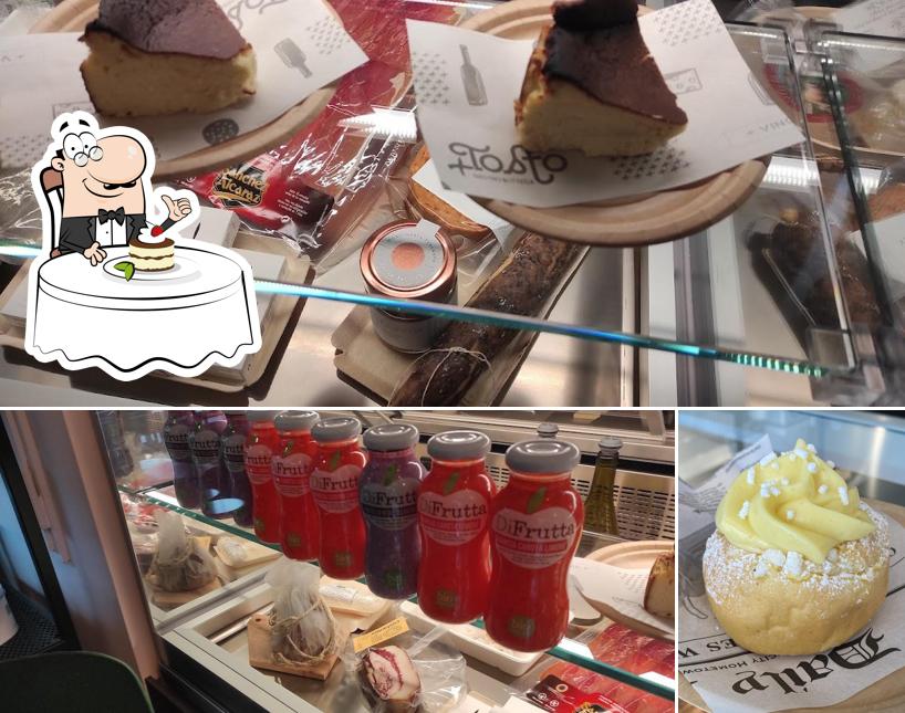 +Tosto Gastro Bottega serve un'ampia varietà di dessert