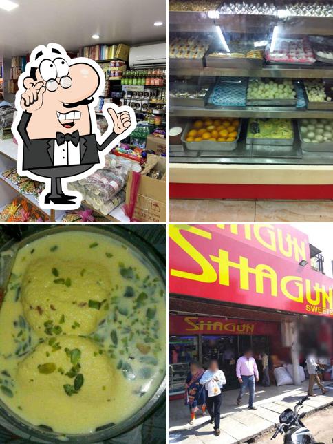 The interior of Shagun Sweets