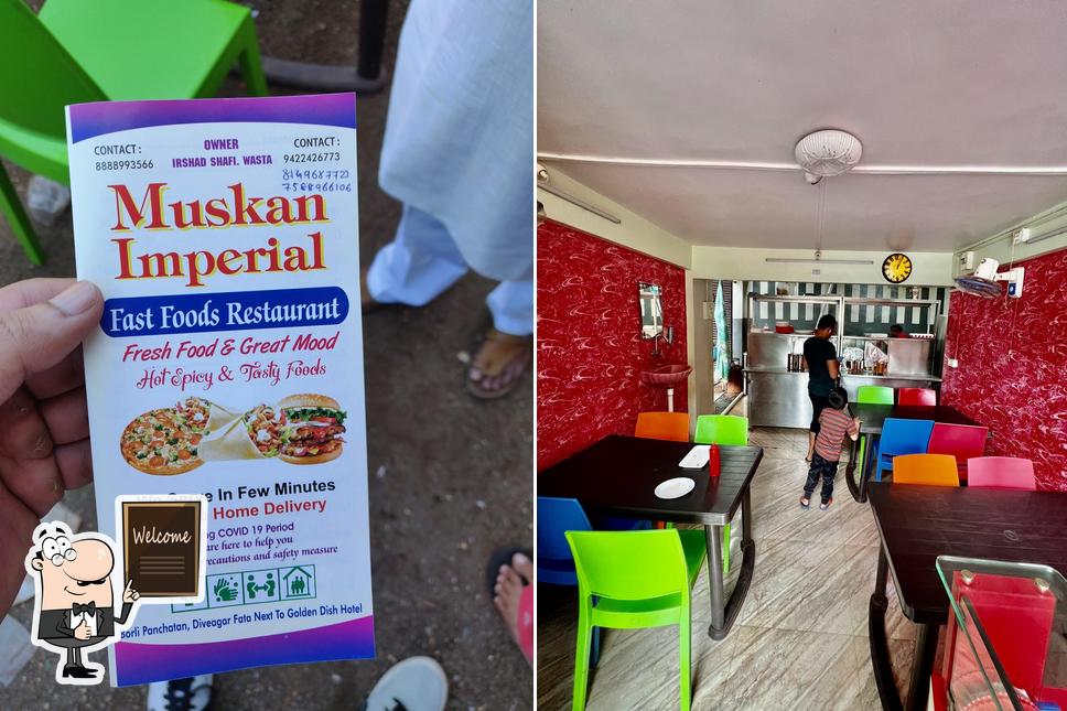 Here's a pic of Muskan fast food. Pizza corner