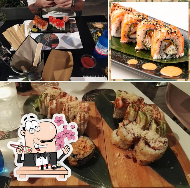 Prenditi le varie opzioni di sushi