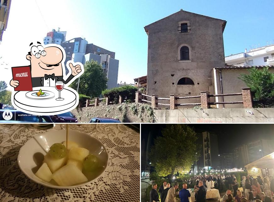 Questa è la foto che mostra la cibo e esterno di V'incanto Restaurant