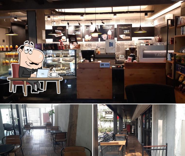 The interior of Café Coffee Day