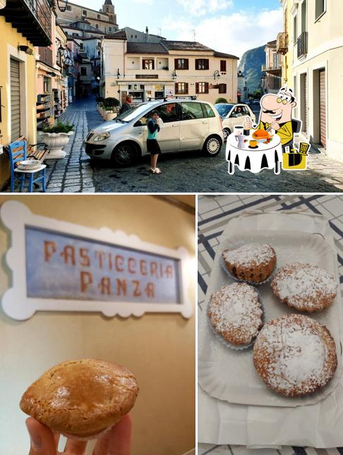 La cibo e esterno del ristorante