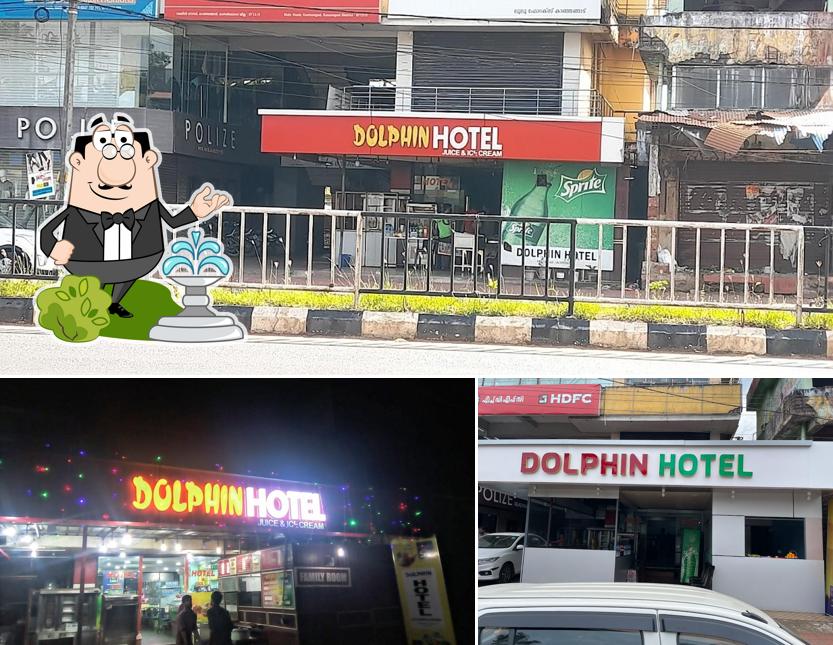 The exterior of Dolphin Restaurant