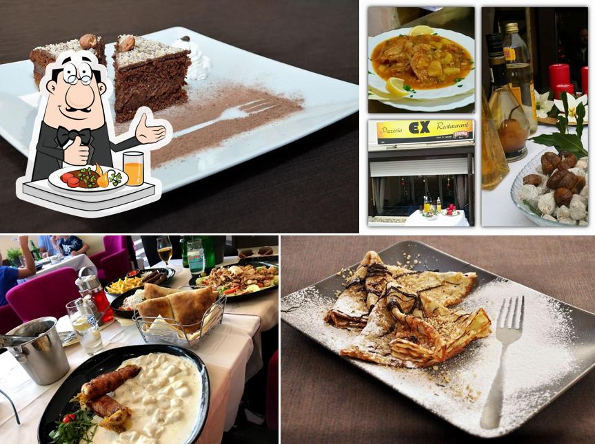 Torta al cioccolato e pollo al curry al EX