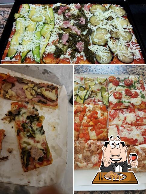 Prenditi una pizza a Pizzeria Al Taglio Alle Due Colonne