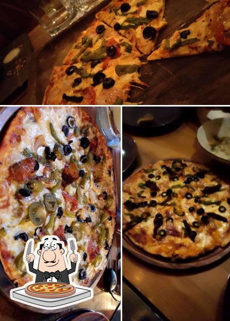 Order pizza at Factory beer cafe