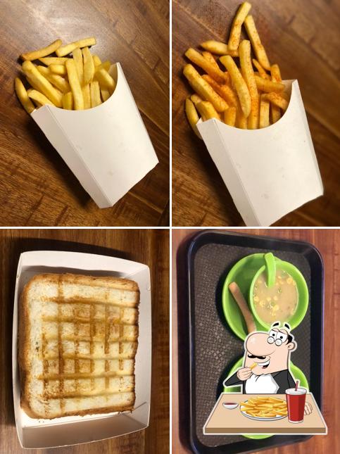 French fries at Peaks & Beans Cafe