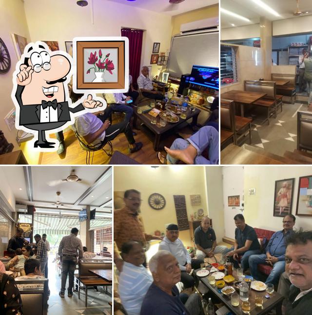 The interior of Tirupati Prasad