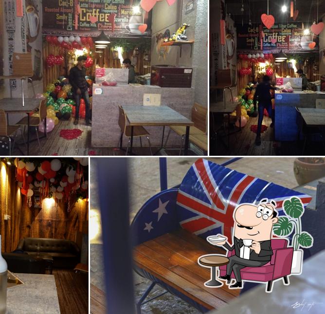The interior of Cafe Coffeeholic
