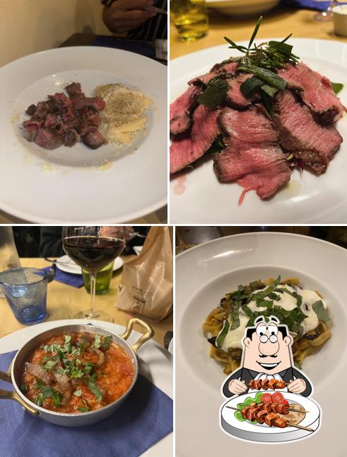 Platti al Osteria La Sosta di Violante