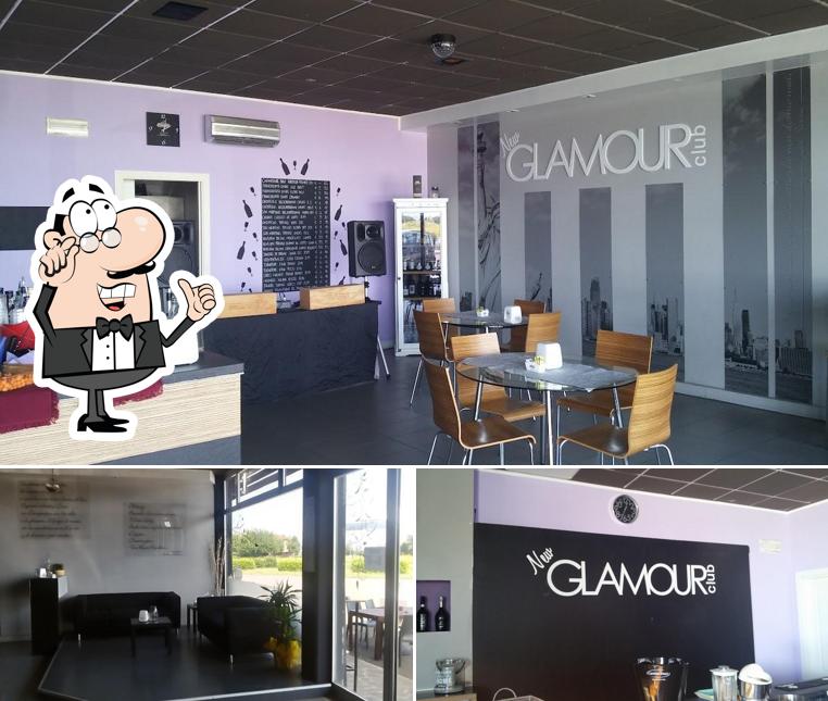 Questa è la foto che mostra la interni e bevanda di New Glamour Club