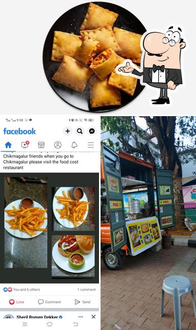 This is the photo depicting interior and food at Praveen food truck