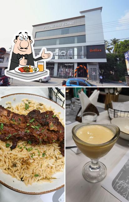 This is the photo depicting food and exterior at The Grillax Thrissur
