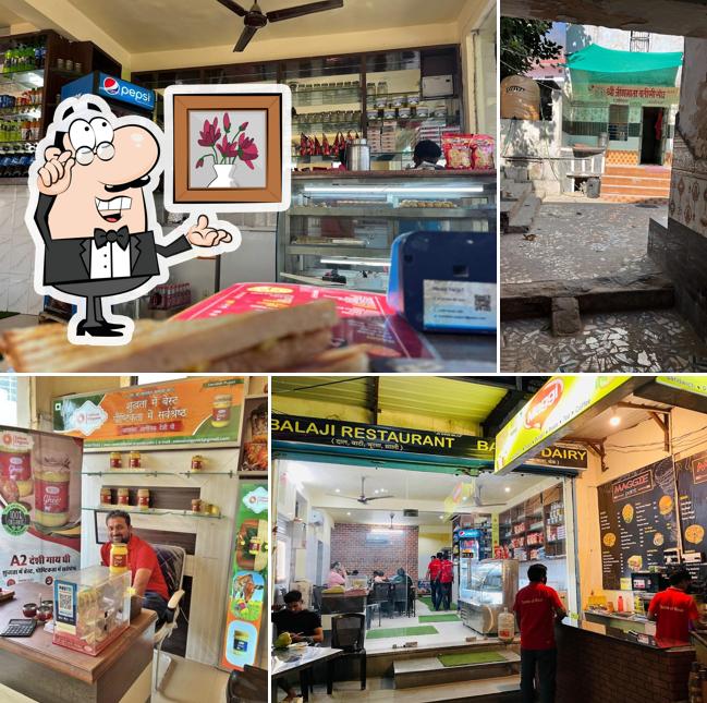 The interior of Balaji Dairy and Restaurant