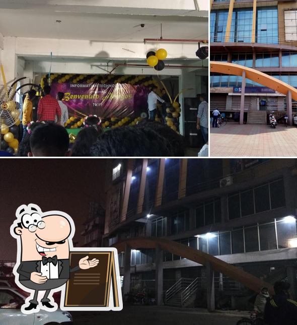 The outside part is an important feature of Hotel Triveni