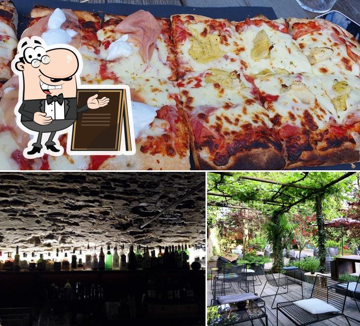 La foto della esterno e pizza di Osteria Dal Lendar