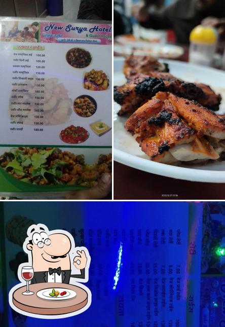 Food at Surya Hotel