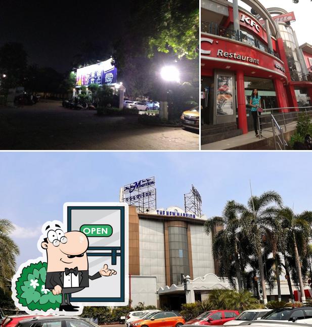 You can get some fresh air outside Hotel New Marrion