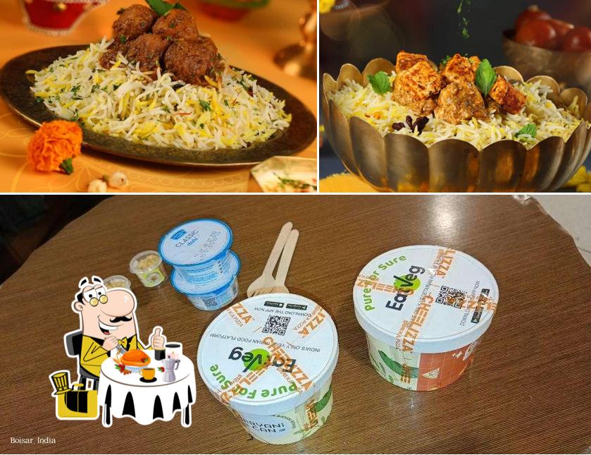 The picture of food and interior at Biryani Can - Pure Veg Biryanis