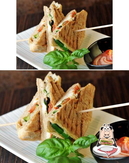 Club sandwich at Food Hub