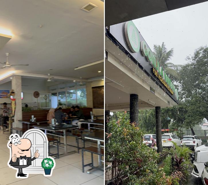 Enjoy the view at the outside area of Gokula Nandana Pure Veg Restaurant