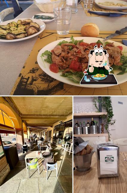 Dai un’occhiata alla immagine che mostra la cibo e interni di La Rocca Caffè
