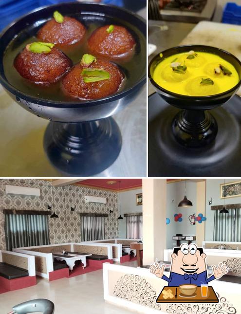 Take a look at the image displaying food and interior at fussion restaurant