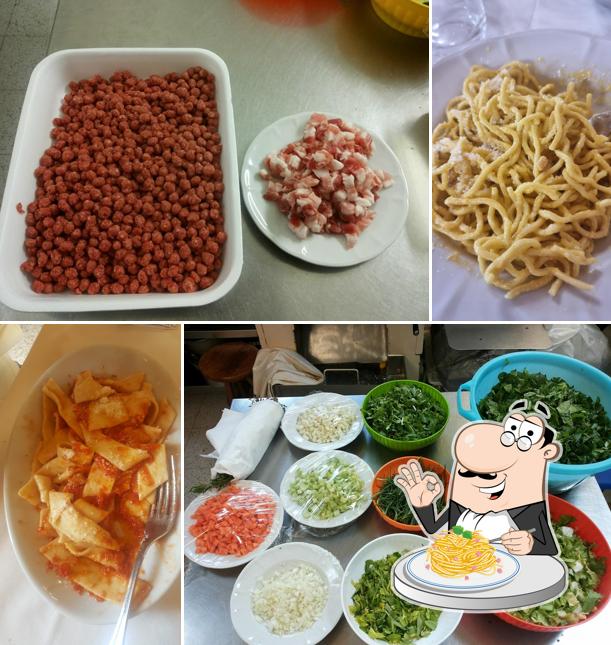 Spaghetti alla carbonara al Ristorante La Rupe