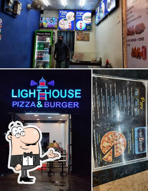 The interior of LIGHT HOUSE PIZZA & BURGER SPOT