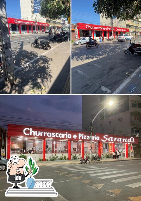 O exterior do Churrascaria e Pizzaria Sarandi
