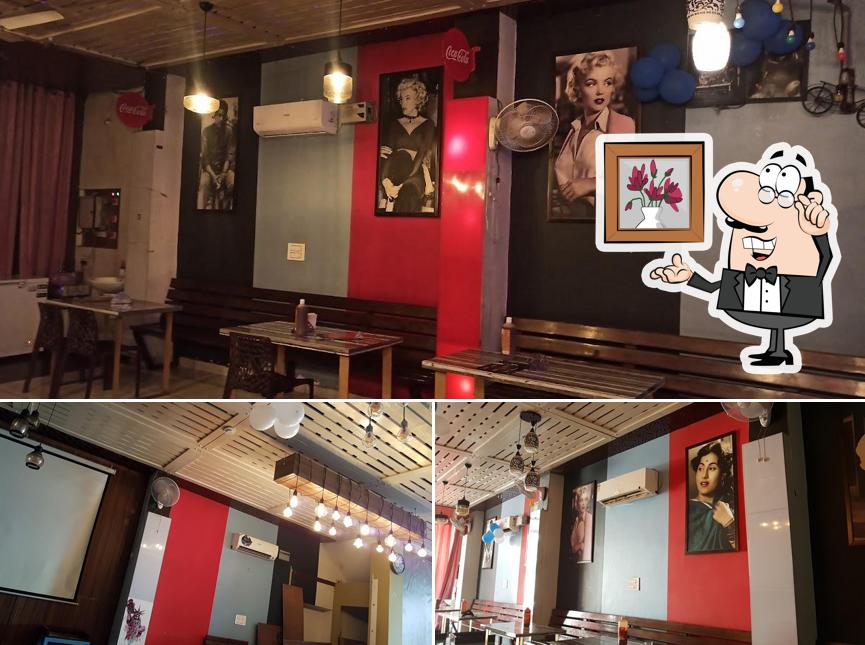 Take a seat at one of the tables at Bhukhad Adda