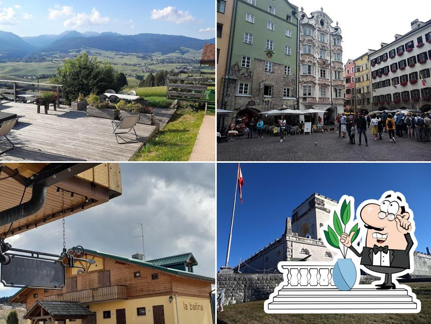 Goditi la vista dagli esterni di La Baitina