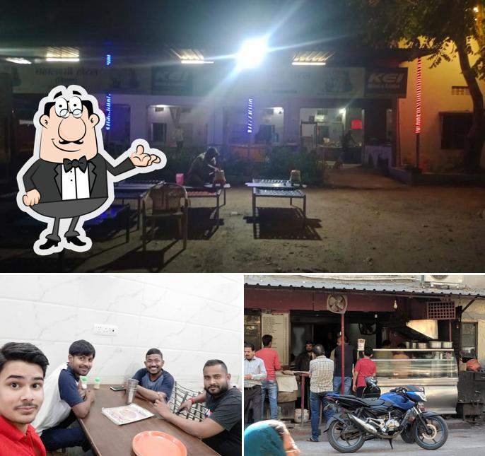 The interior of Mahalaxmi Dhaba