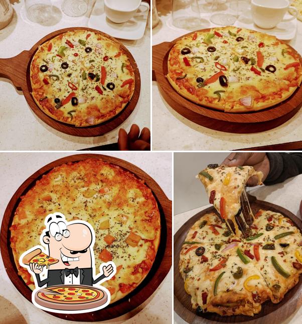 Order pizza at The HPR Cafe