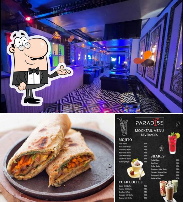 The interior of Paradise Cafe Lounge & Bar