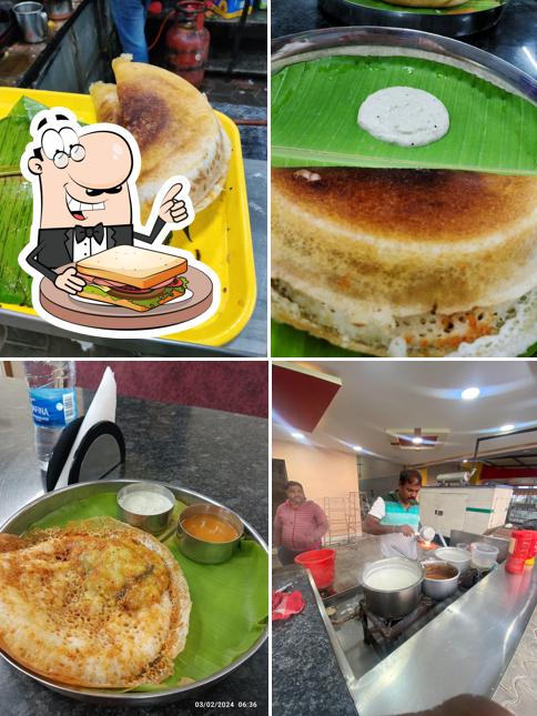 Grilled cheese sandwich at Mulbagal Dosa Point