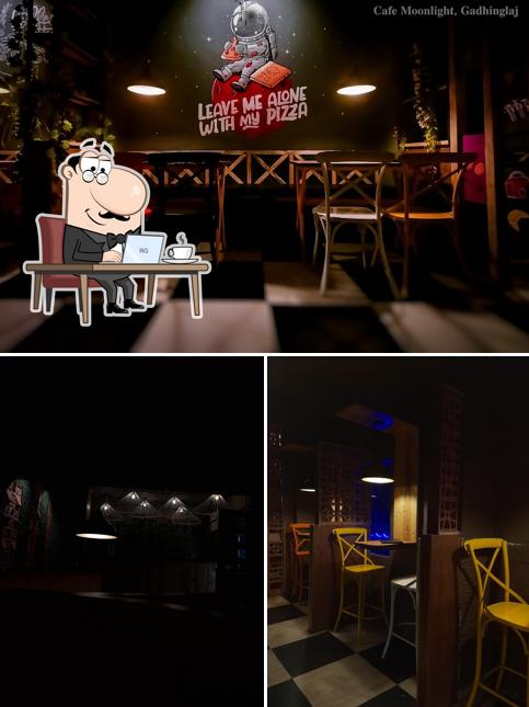 The interior of Cafe Moonlight