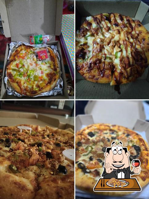 Pick pizza at Adam's Pizza