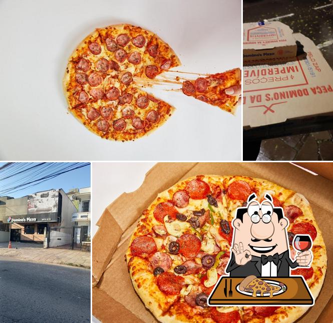 Escolha diferentes variedades de pizza