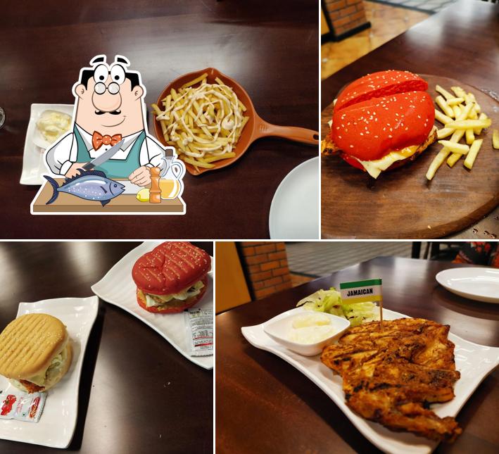 Grilled salmon at Caftan Grill & Cafe