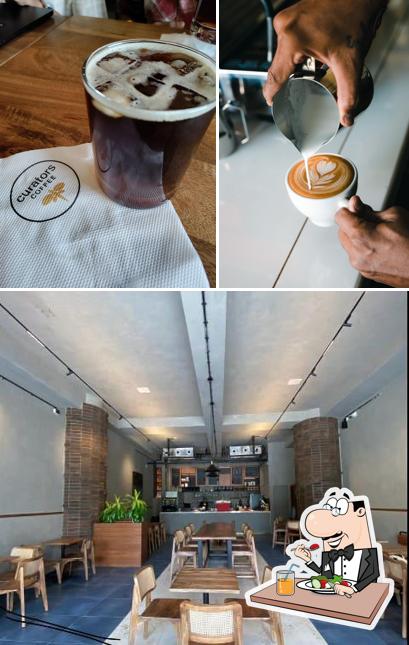 The image of food and interior at Curators Coffee