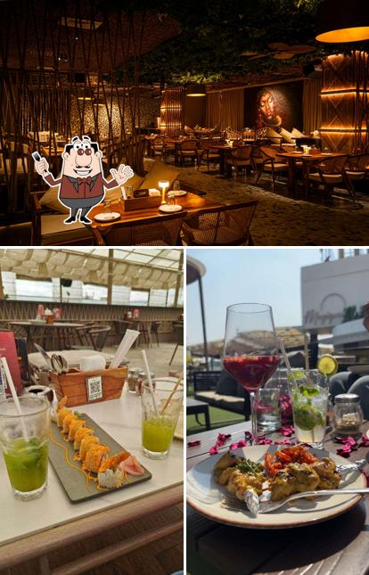 This is the photo displaying food and interior at Magique