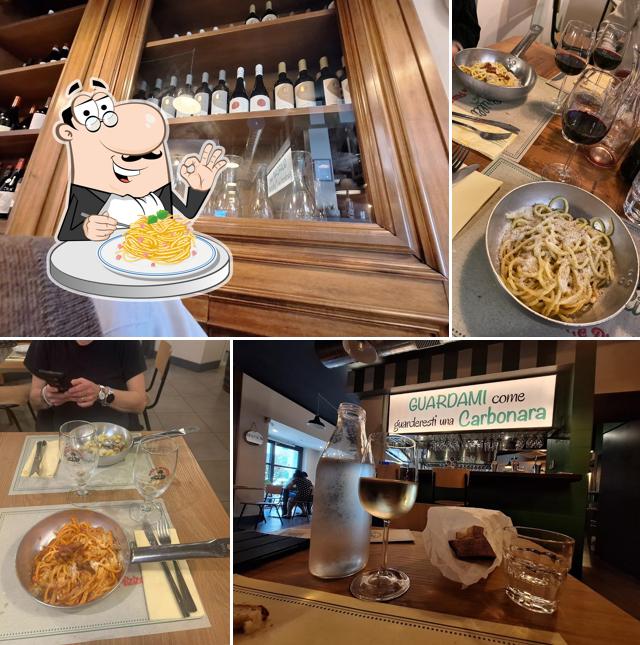 Spaghetti alla carbonara al Ristorante Belli e Brilli