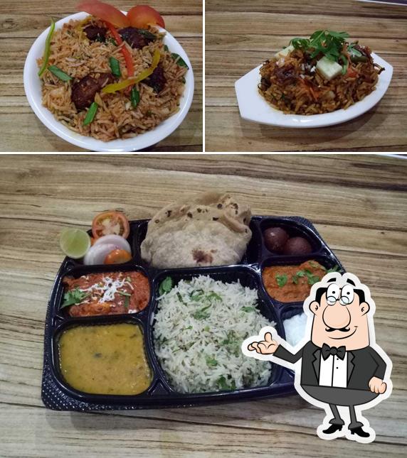 The picture of Belly Deli’s interior and food