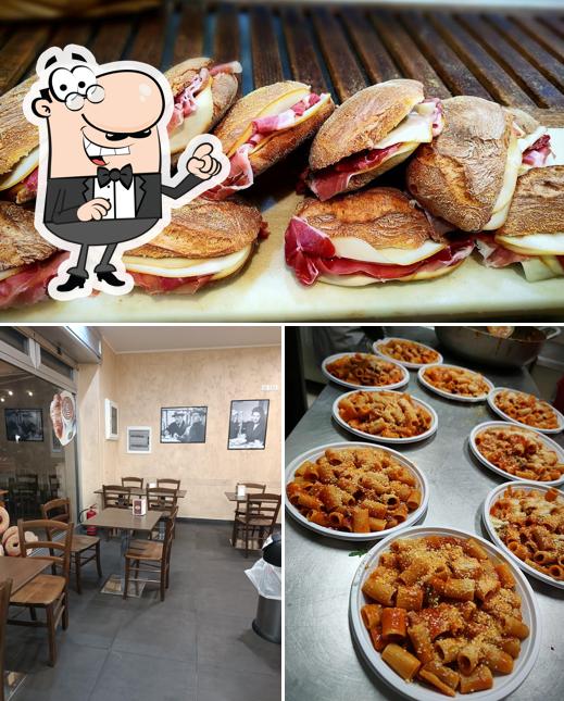 Questa è la foto che presenta la interni e cibo di Rusticotto