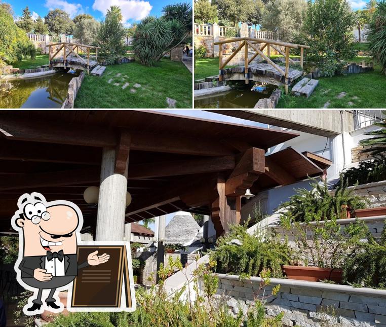 Goditi la vista dall'area esterna di Albergo Ristorante Tre Trulli